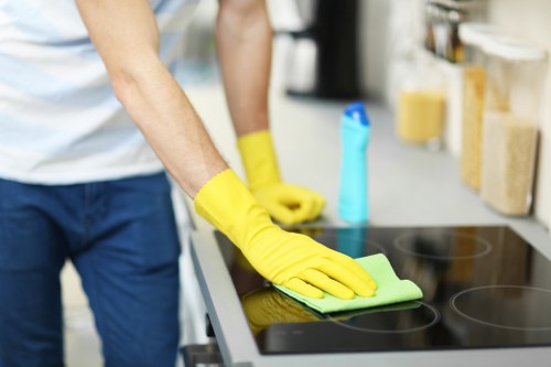 Specialist curtain cleaning equipment used in Surbiton
